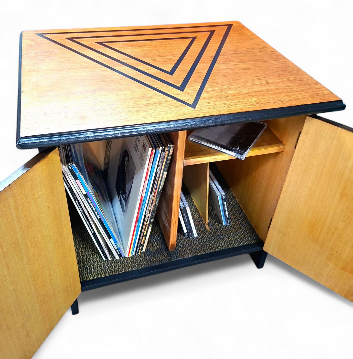 Mid Century Record Storage Cabinet