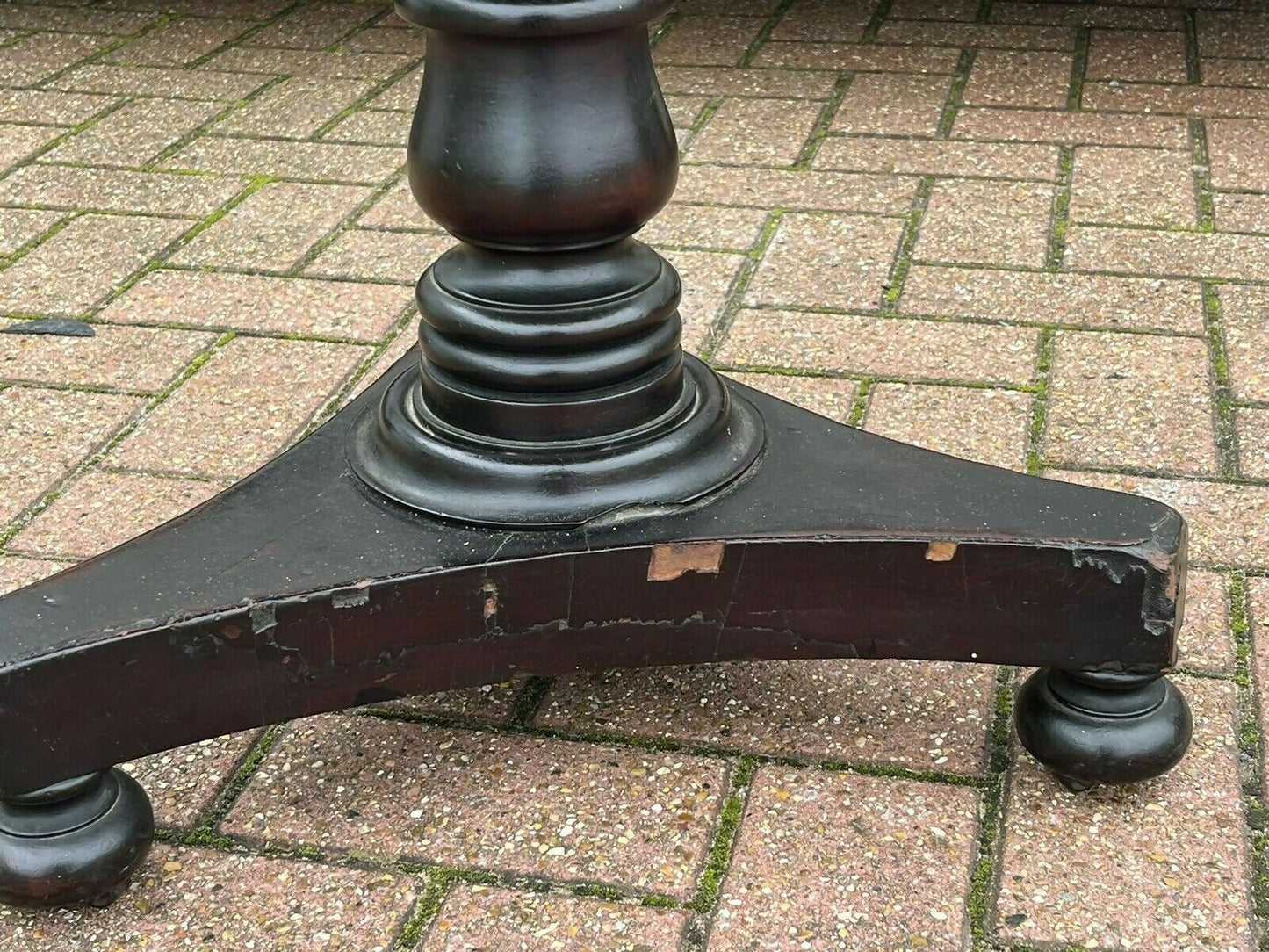 Victorian Vintage Mahogany Tilt Top Lamp Table, Side Table