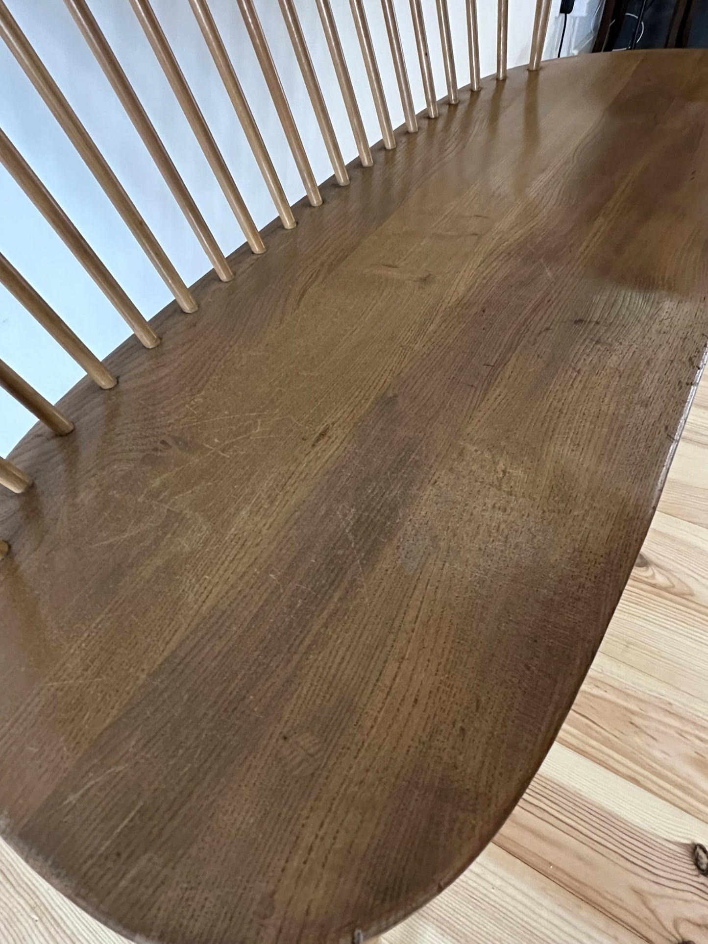 Vintage Ercol Love Seat Model 450 Ercol Natural Finish Elm