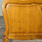 Bed Antique French Louis XVI Oak Double Bed Frame Carved Headboard LOT 3662