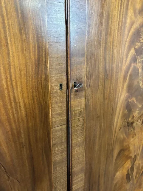 Edwardian Walnut Double Wardrobe