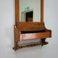 Arts and Crafts Bathroom Wall Mirror with Towel Rail and Box