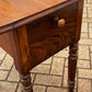 Victorian Mahogany Lamp/ Sofa Table. Drop Sides, With A Drawers & Cupboard