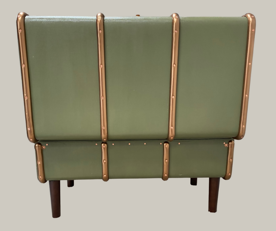 Vintage Trunk Chair - Peace