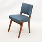 3 Retro Teak Chairs Blue/Teal Upholstery Scandinavian Style FREE UK Delivery. SBR8497/2710C
