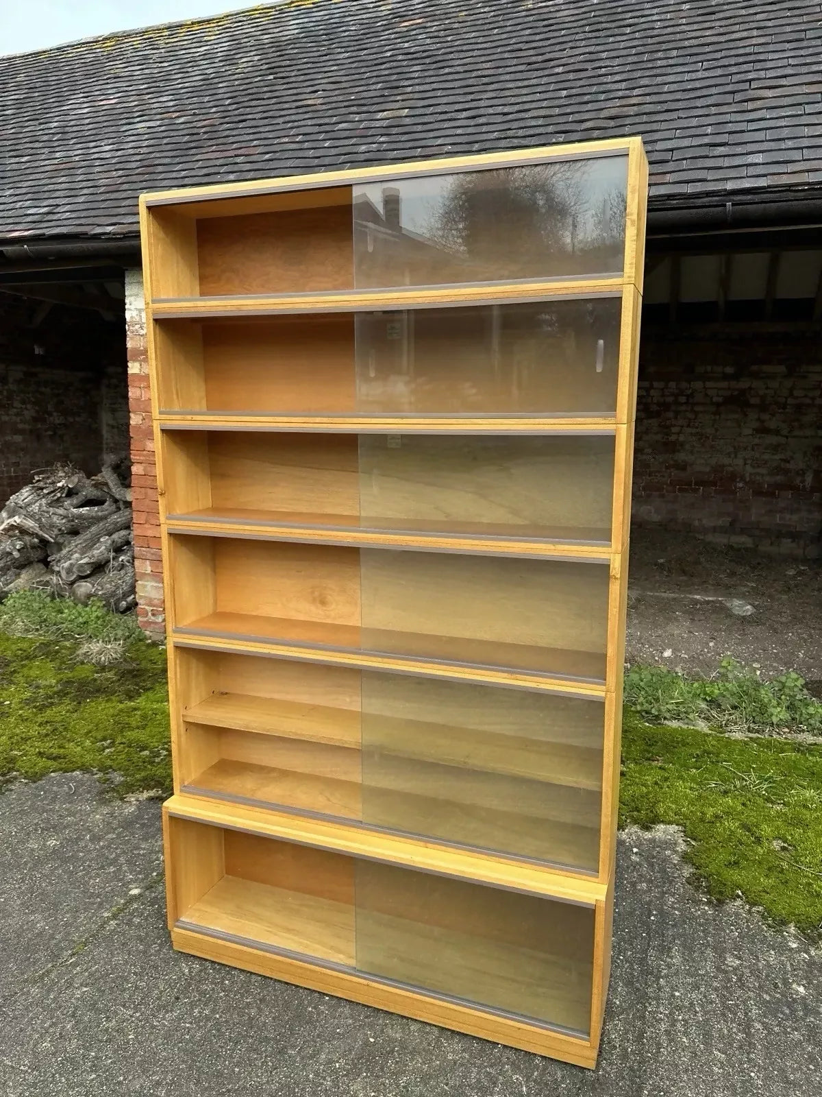 Vintage ‘Simplex’ Mid Century Bookcase Display Specimen Collectors 60s Cabinet