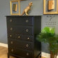 Stag tallboy chest of drawers in black ANY COLOUR AVAILABLE