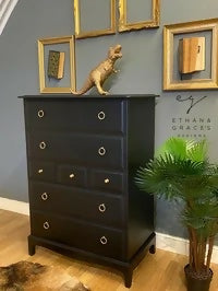Stag tallboy chest of drawers in black ANY COLOUR AVAILABLE