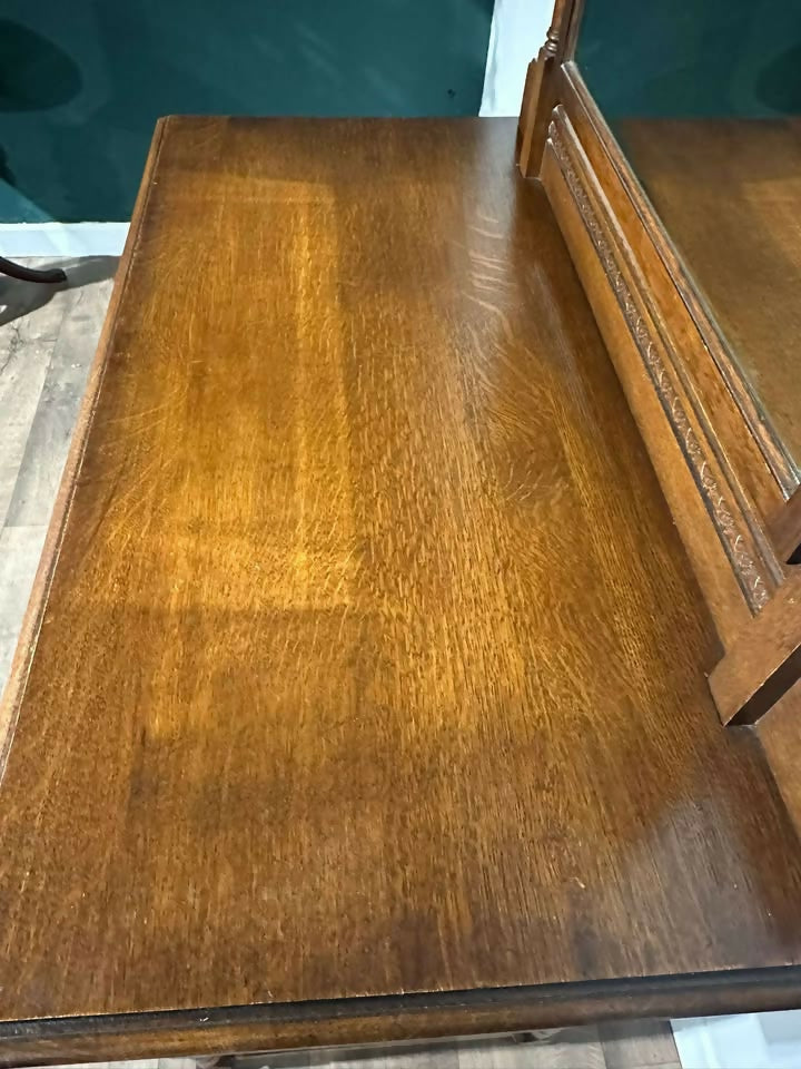 Vintage Oak Dressing Table6