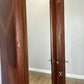 Wardrobe Antique French Style Three Door Inlaid Burr Mirrored Armoire LOT 6163