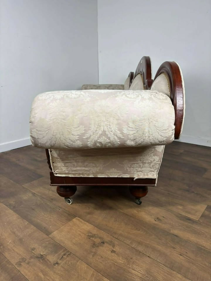 19th Century Mahogany Framed Settee