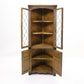Old Charm Corner Display Cabinet with Leaded Glass Light Oak FREE UK Delivery*. SBR9512/0209D