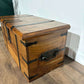 Iron Banded Acacia Wood Chest2