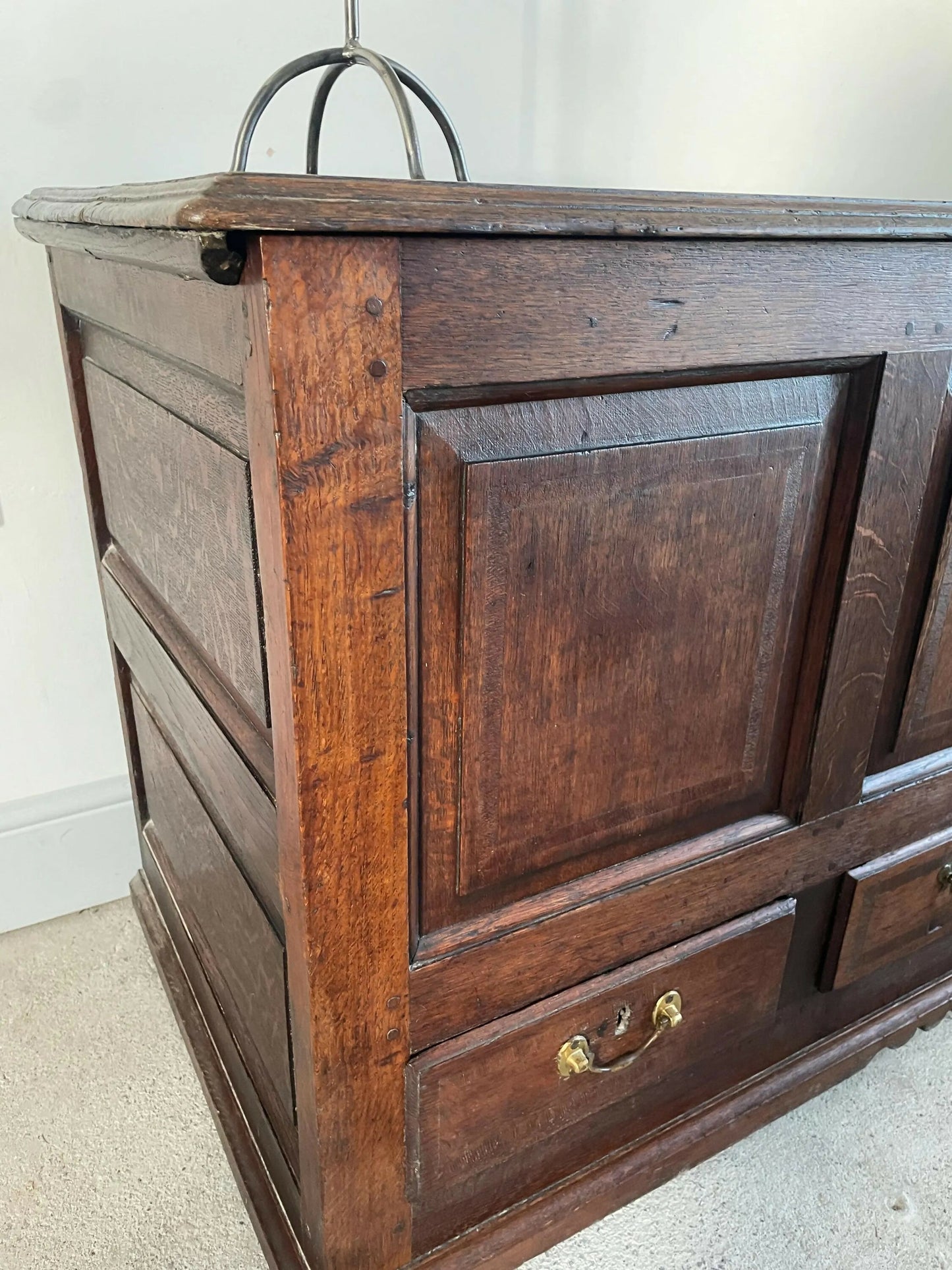 An antique 18th century mule chest / blanket box