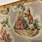 Vintage Four Panel Folding Bedroom Screen / Room Divider