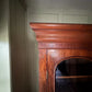 Vintage Victorian Mahogany Display China Bookcase Glazed Cabinet