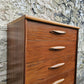 Austinsuite Chest of Drawers: Mid-Century Modern Tallboy Cabinet Teak Six Drawer