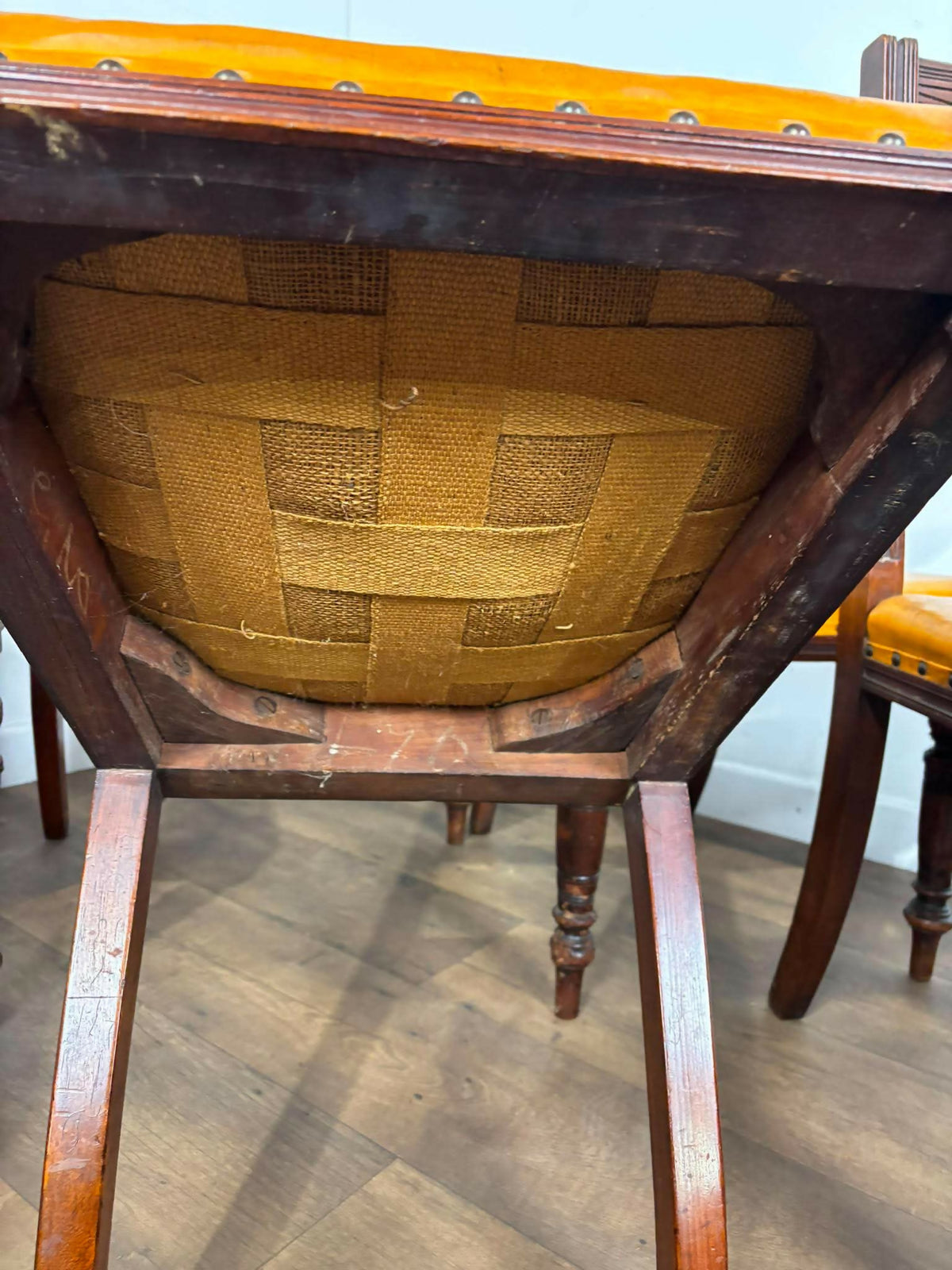 Set Of Six Edwardian Mahogany Dining Chairs