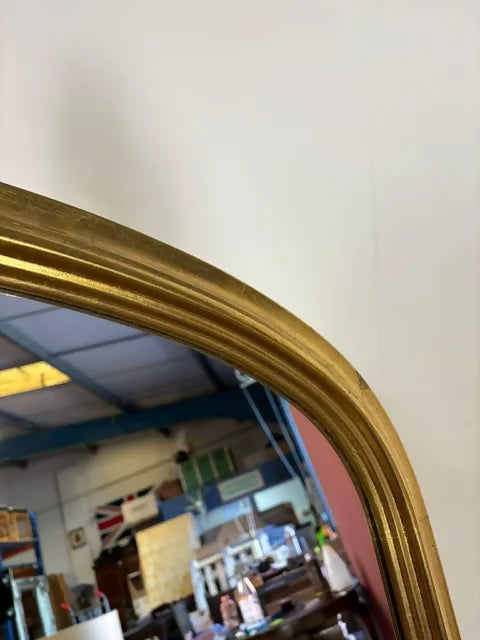 Reproduction Gilt Framed Overmantel Mirror