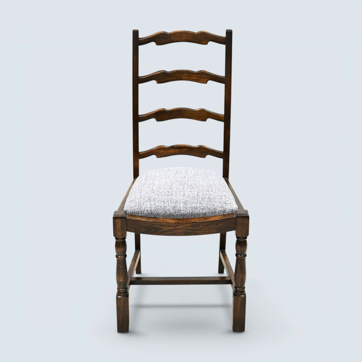 4 Webber Ladderback Dining Chairs with Grey Cushion Pads FREE UK Delivery*
