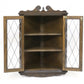 Old Charm Oak Hanging Corner Display Cabinet in Jacobean Brown FREE UK Delivery. SBR9643/0910D