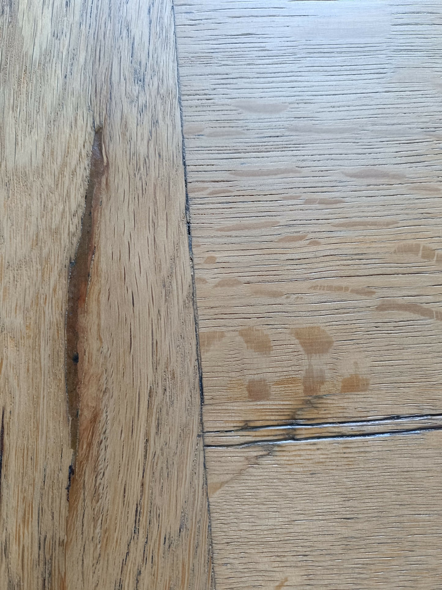 Solid Oak Extendable Dining Table Vintage