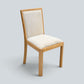 6 Oak Dining Chairs Beige Fleck Upholstery EXC Very Clean FREE UK Delivery*