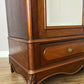 Wardrobe Antique French Style Walnut Mirrored Two Door Carved Armoire LOT 6538