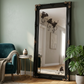 Large Decorative Baroque Style Bevelled Mirror In Gold & Black Frame