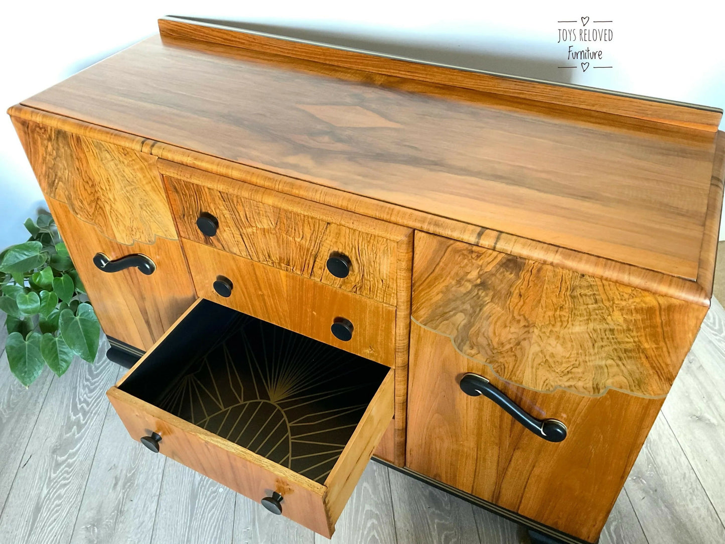 Art Deco Walnut Sideboard