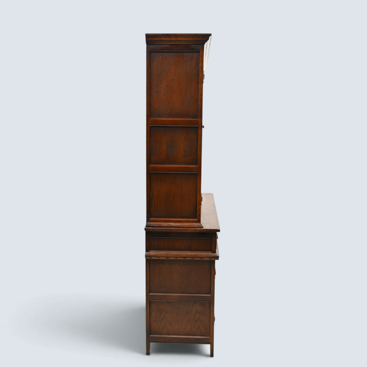 Old Charm Sideboard Display Leadlight Doors Cupboards Tudor Brown FREE Delivery*
