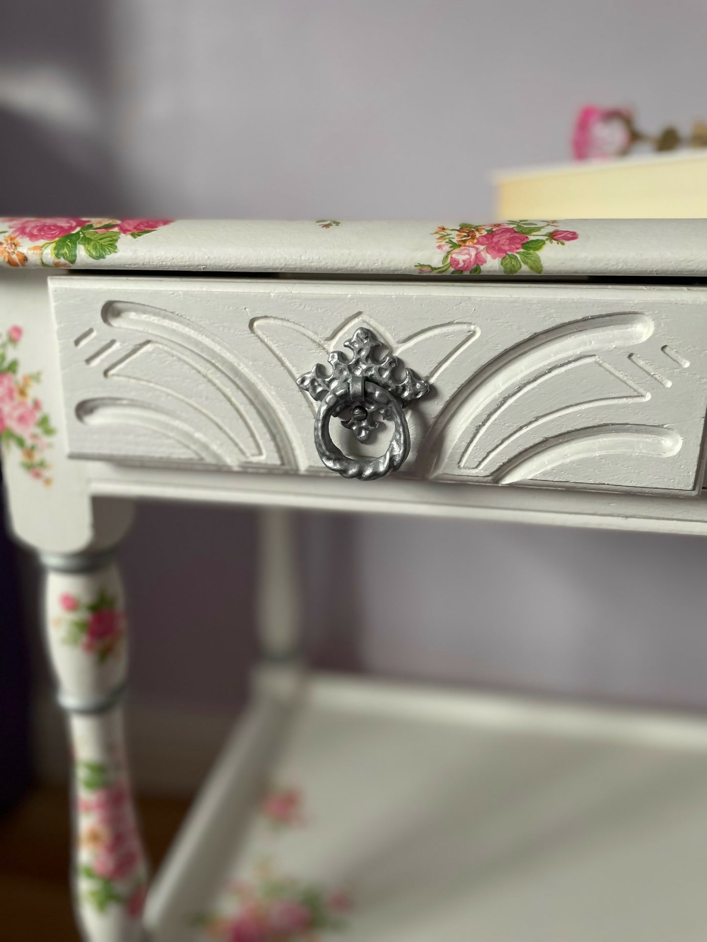 Antique side table - originally produced by 'Priory' - refurbished by Elle-Bees