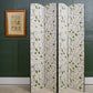 Fabric Panel Folding Room Divider with Ikea Green Birds Fabric