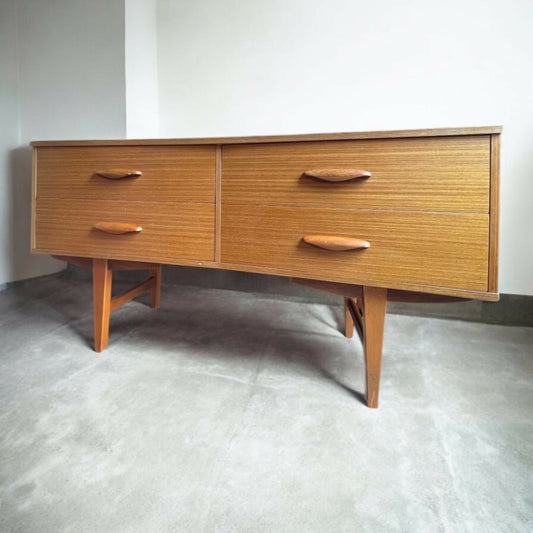 Mid century light Teak sideboard / chest of drawers by Austinsuite priorandpender 5 out of 5 stars
