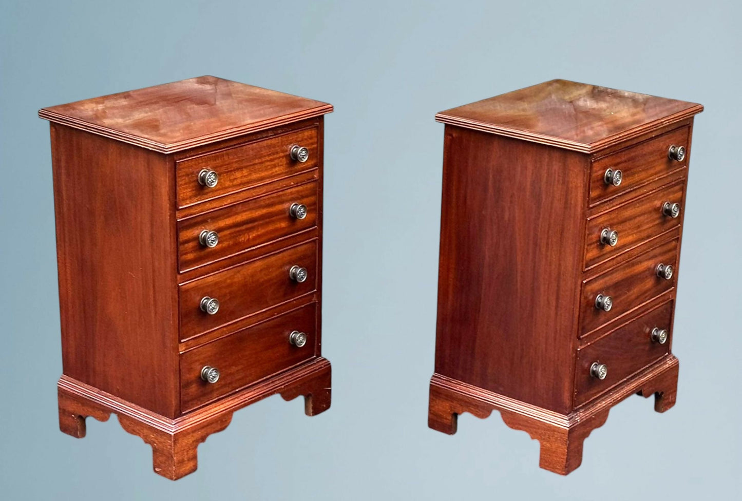 Pair of Mahogany Chests In The Georgian Style
