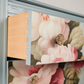 Vintage Lebus Dressing Chest, Chest of Drawers, Lift-Up Mirror, Floral Upcycled Furniture