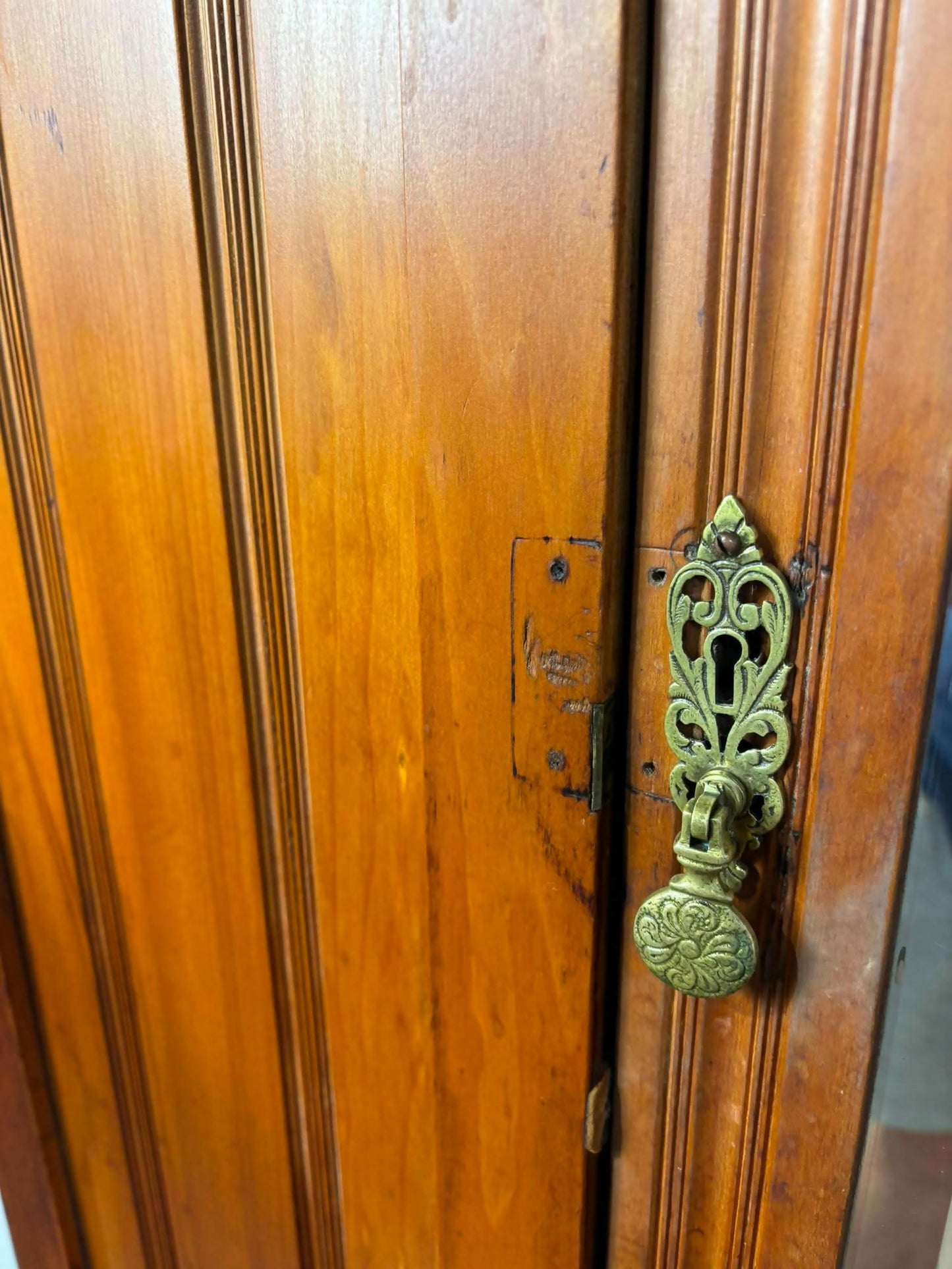 Late Victorian Satinwood Single Wardrobe