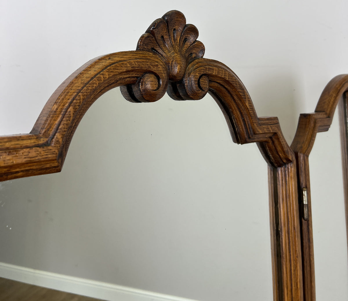 Dressing Table with Mirror Vintage French Louis Oak Vanity Table Makeup LOT 6600