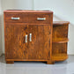 Art Deco Oak side table / cupboard / bedside by Brightwell