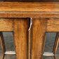 Vintage Mahogany Bookcase Display Cabinet With Adjustable Shelves