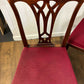 Vintage Set of Four Georgian Style Mahogany Dining Chairs