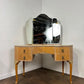 Vintage Walnut Triptych Dressing Table