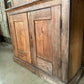 Vintage Early Victorian Tall Pine Housekeeper Pantry Kitchen Larder Shelves Double Cupboard, c.1820