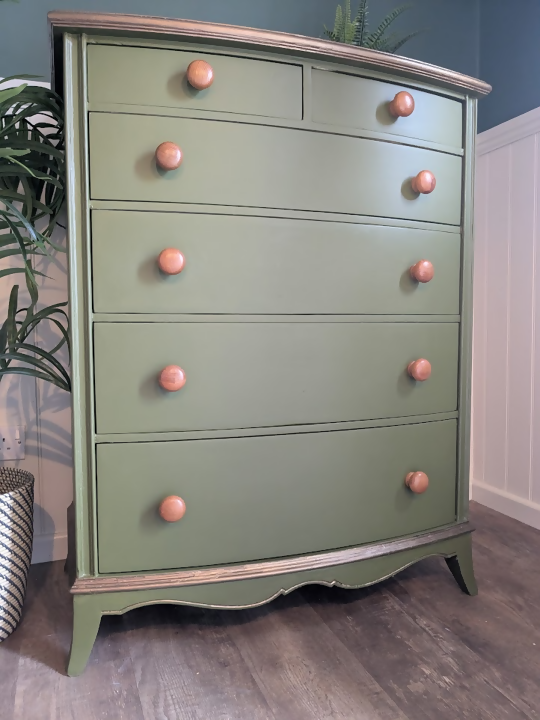 Large green chest of drawers R25021 3