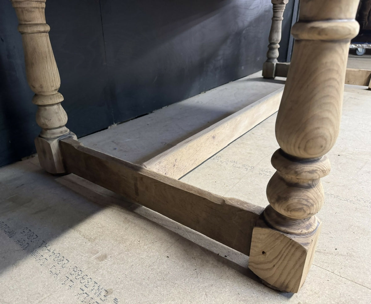 Large Oak Farmhouse Dining Table