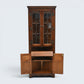 Old Charm Corner Display Cabinet with Leaded Glass Tudor Brown FREE UK Delivery*