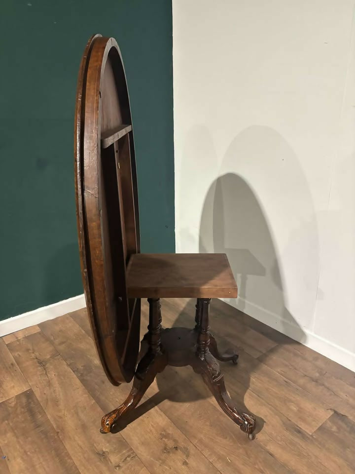 Edwardian Inlaid Oval Tilt Top Breakfast