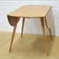 Ercol table drop leaf kitchen dining blonde elm & beech vintage DELIVERY