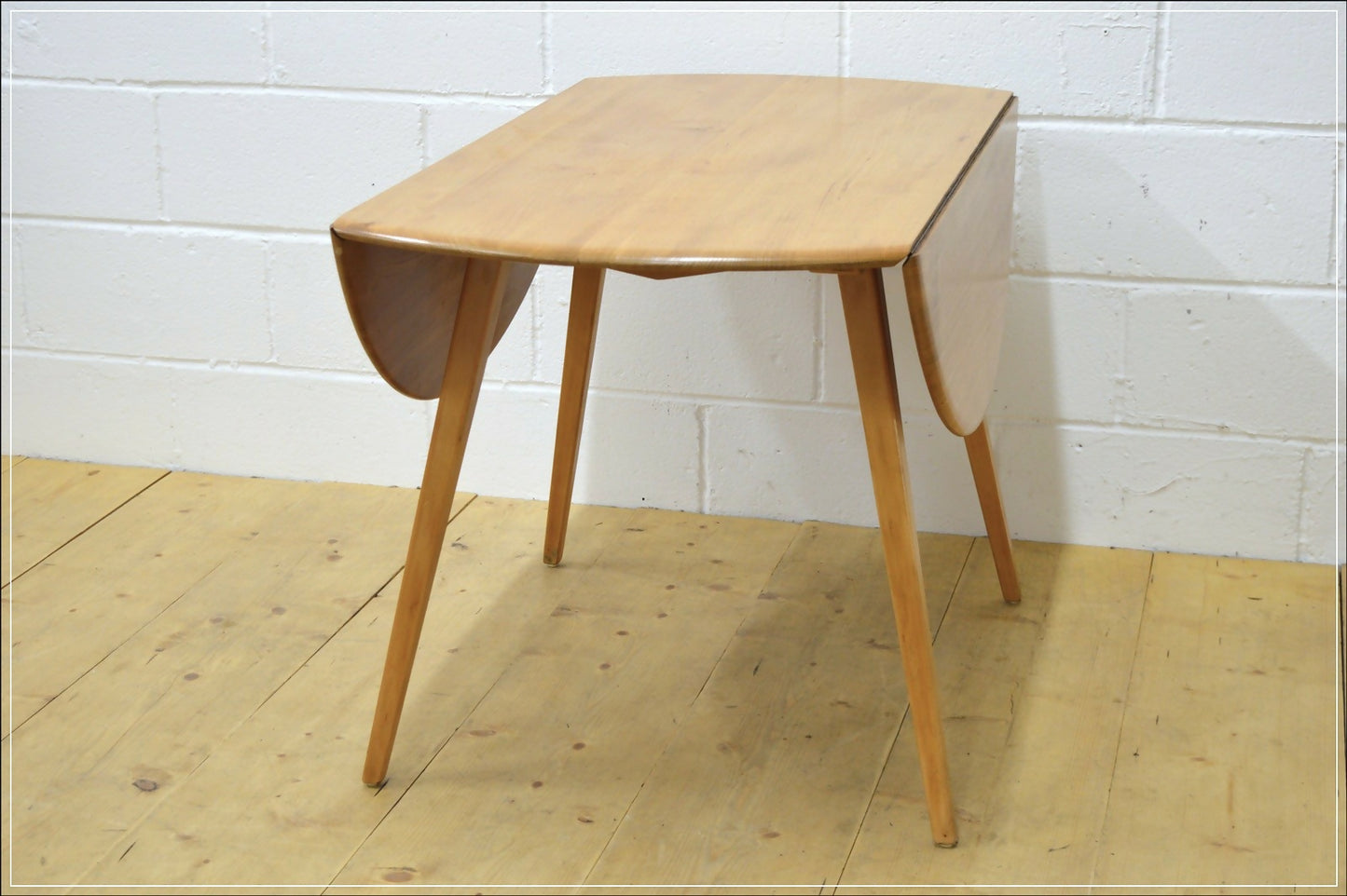 Ercol table drop leaf kitchen dining blonde elm & beech vintage DELIVERY