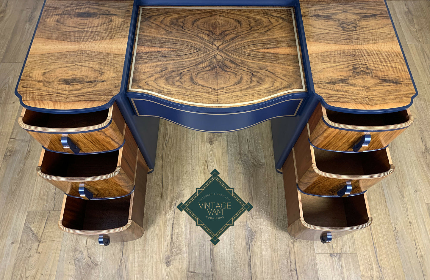 Art Deco "Tiffany Peacock" dressing table